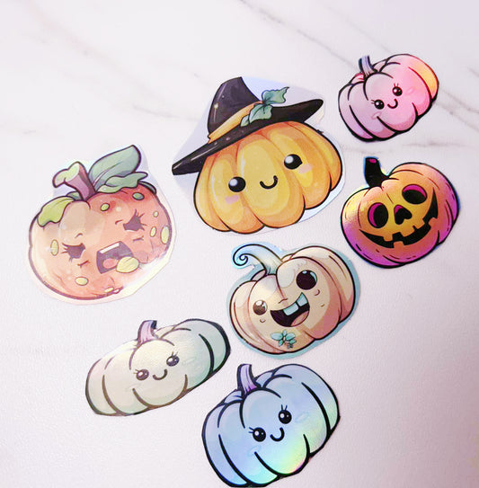 Pumpkin Patch Holo Stickers